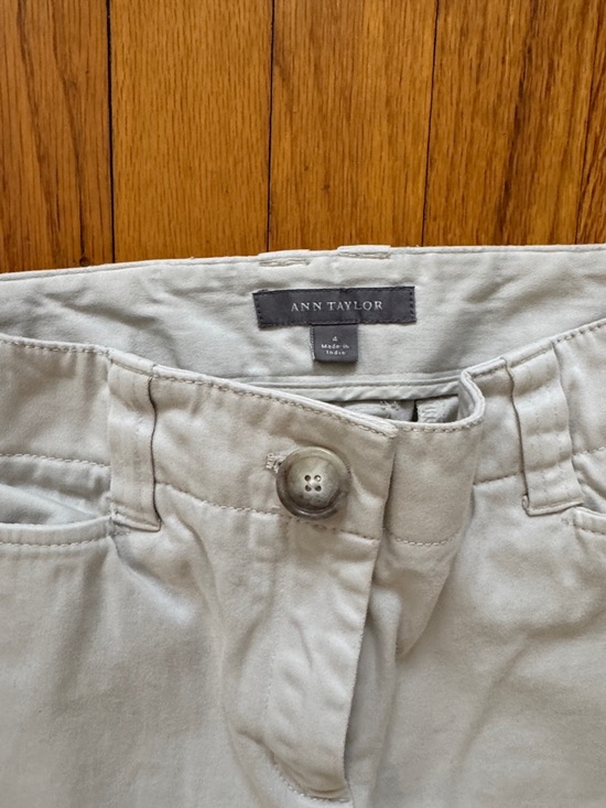 Ann Taylor Straight Leg Pants in Light Beige - Picture 2 of 3
